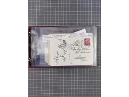 1925/35, kleine Sammlung Flaggenstempel “DSP HAMBURG-SÜDAMERIKA” mit ca. 90 Briefen, Karten und GSK, dabei u.a. zwei R-Briefe