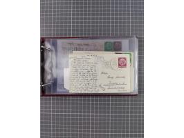 1925/35, kleine Sammlung Flaggenstempel “DSP HAMBURG-SÜDAMERIKA” mit ca. 90 Briefen, Karten und GSK, dabei u.a. zwei R-Briefe