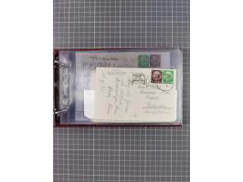 1925/35, kleine Sammlung Flaggenstempel “DSP HAMBURG-SÜDAMERIKA” mit ca. 90 Briefen, Karten und GSK, dabei u.a. zwei R-Briefe