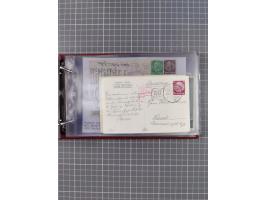 1925/35, kleine Sammlung Flaggenstempel “DSP HAMBURG-SÜDAMERIKA” mit ca. 90 Briefen, Karten und GSK, dabei u.a. zwei R-Briefe