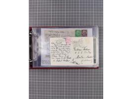 1925/35, kleine Sammlung Flaggenstempel “DSP HAMBURG-SÜDAMERIKA” mit ca. 90 Briefen, Karten und GSK, dabei u.a. zwei R-Briefe