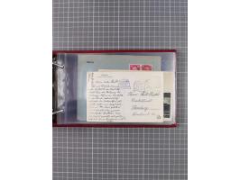 1925/35, kleine Sammlung Flaggenstempel “DSP HAMBURG-SÜDAMERIKA” mit ca. 90 Briefen, Karten und GSK, dabei u.a. zwei R-Briefe