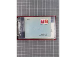 1925/35, kleine Sammlung Flaggenstempel “DSP HAMBURG-SÜDAMERIKA” mit ca. 90 Briefen, Karten und GSK, dabei u.a. zwei R-Briefe