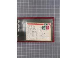 1925/35, kleine Sammlung Flaggenstempel “DSP HAMBURG-SÜDAMERIKA” mit ca. 90 Briefen, Karten und GSK, dabei u.a. zwei R-Briefe