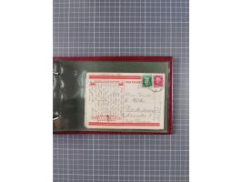 1925/35, kleine Sammlung Flaggenstempel “DSP HAMBURG-SÜDAMERIKA” mit ca. 90 Briefen, Karten und GSK, dabei u.a. zwei R-Briefe