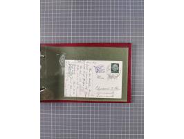 1925/35, kleine Sammlung Flaggenstempel “DSP HAMBURG-SÜDAMERIKA” mit ca. 90 Briefen, Karten und GSK, dabei u.a. zwei R-Briefe