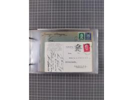 1925/35, kleine Sammlung Flaggenstempel “DSP HAMBURG-SÜDAMERIKA” mit ca. 90 Briefen, Karten und GSK, dabei u.a. zwei R-Briefe