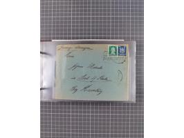 1925/35, kleine Sammlung Flaggenstempel “DSP HAMBURG-SÜDAMERIKA” mit ca. 90 Briefen, Karten und GSK, dabei u.a. zwei R-Briefe