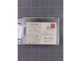 1925/35, kleine Sammlung Flaggenstempel “DSP HAMBURG-SÜDAMERIKA” mit ca. 90 Briefen, Karten und GSK, dabei u.a. zwei R-Briefe