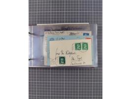 1925/35, kleine Sammlung Flaggenstempel “DSP HAMBURG-SÜDAMERIKA” mit ca. 90 Briefen, Karten und GSK, dabei u.a. zwei R-Briefe