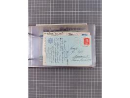 1925/35, kleine Sammlung Flaggenstempel “DSP HAMBURG-SÜDAMERIKA” mit ca. 90 Briefen, Karten und GSK, dabei u.a. zwei R-Briefe