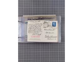 1925/35, kleine Sammlung Flaggenstempel “DSP HAMBURG-SÜDAMERIKA” mit ca. 90 Briefen, Karten und GSK, dabei u.a. zwei R-Briefe