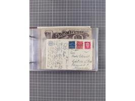 1925/35, kleine Sammlung Flaggenstempel “DSP HAMBURG-SÜDAMERIKA” mit ca. 90 Briefen, Karten und GSK, dabei u.a. zwei R-Briefe