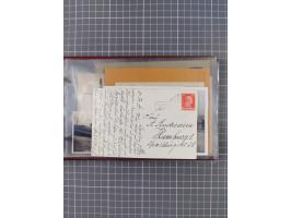 1925/35, kleine Sammlung Flaggenstempel “DSP HAMBURG-SÜDAMERIKA” mit ca. 90 Briefen, Karten und GSK, dabei u.a. zwei R-Briefe