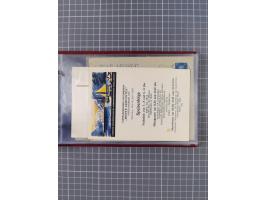 1925/35, kleine Sammlung Flaggenstempel “DSP HAMBURG-SÜDAMERIKA” mit ca. 90 Briefen, Karten und GSK, dabei u.a. zwei R-Briefe