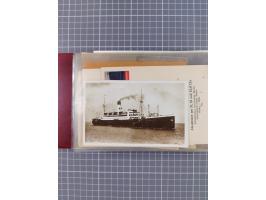 1925/35, kleine Sammlung Flaggenstempel “DSP HAMBURG-SÜDAMERIKA” mit ca. 90 Briefen, Karten und GSK, dabei u.a. zwei R-Briefe