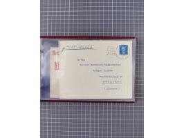 1925/35, kleine Sammlung Flaggenstempel “DSP HAMBURG-SÜDAMERIKA” mit ca. 90 Briefen, Karten und GSK, dabei u.a. zwei R-Briefe