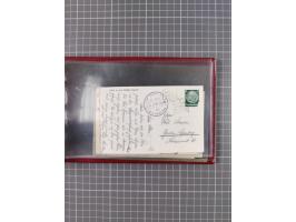 1925/35, kleine Sammlung Flaggenstempel “DSP HAMBURG-SÜDAMERIKA” mit ca. 90 Briefen, Karten und GSK, dabei u.a. zwei R-Briefe