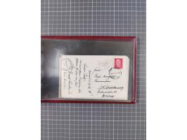 1925/35, kleine Sammlung Flaggenstempel “DSP HAMBURG-SÜDAMERIKA” mit ca. 90 Briefen, Karten und GSK, dabei u.a. zwei R-Briefe