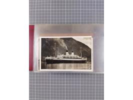 1925/35, kleine Sammlung Flaggenstempel “DSP HAMBURG-SÜDAMERIKA” mit ca. 90 Briefen, Karten und GSK, dabei u.a. zwei R-Briefe