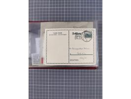 1925/35, kleine Sammlung Flaggenstempel “DSP HAMBURG-SÜDAMERIKA” mit ca. 90 Briefen, Karten und GSK, dabei u.a. zwei R-Briefe