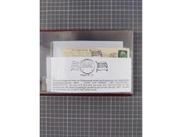 1925/35, kleine Sammlung Flaggenstempel “DSP HAMBURG-SÜDAMERIKA” mit ca. 90 Briefen, Karten und GSK, dabei u.a. zwei R-Briefe