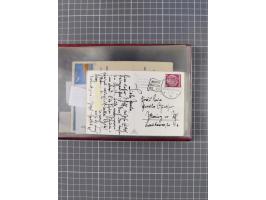 1925/35, kleine Sammlung Flaggenstempel “DSP HAMBURG-SÜDAMERIKA” mit ca. 90 Briefen, Karten und GSK, dabei u.a. zwei R-Briefe