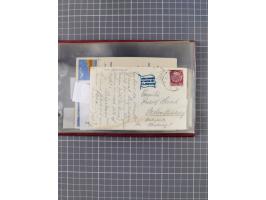 1925/35, kleine Sammlung Flaggenstempel “DSP HAMBURG-SÜDAMERIKA” mit ca. 90 Briefen, Karten und GSK, dabei u.a. zwei R-Briefe