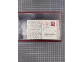 1925/35, kleine Sammlung Flaggenstempel “DSP HAMBURG-SÜDAMERIKA” mit ca. 90 Briefen, Karten und GSK, dabei u.a. zwei R-Briefe