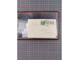 1925/35, kleine Sammlung Flaggenstempel “DSP HAMBURG-SÜDAMERIKA” mit ca. 90 Briefen, Karten und GSK, dabei u.a. zwei R-Briefe