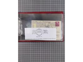 1925/35, kleine Sammlung Flaggenstempel “DSP HAMBURG-SÜDAMERIKA” mit ca. 90 Briefen, Karten und GSK, dabei u.a. zwei R-Briefe