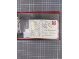 1925/35, kleine Sammlung Flaggenstempel “DSP HAMBURG-SÜDAMERIKA” mit ca. 90 Briefen, Karten und GSK, dabei u.a. zwei R-Briefe