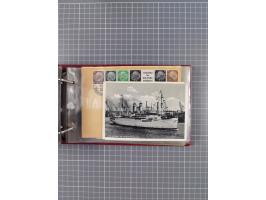 1934/39, Sammlung “Kraft durch Freude” mit ca. 240 Briefen, Karten und GSK inkl. Stempel des "LLOYD BREMEN", dazu Fotos, Schi