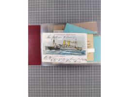 1892/1939, umfangreiche Sammlung “U.S. GERMAN SEA POST” mit ca. 400 Briefen, Karten und Ganzsachen, Schwerpunkt vor 1920 mit 