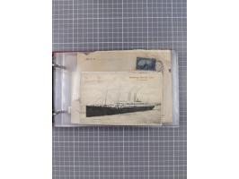 1892/1939, umfangreiche Sammlung “U.S. GERMAN SEA POST” mit ca. 400 Briefen, Karten und Ganzsachen, Schwerpunkt vor 1920 mit 