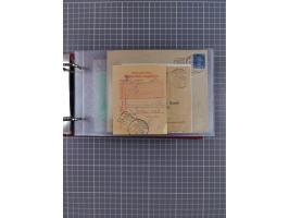 1914/37, Sammlung Flaggenstempel “DASP HAMBURG-NEW YORK” mit 50 Briefen, Karten und GSK, dabei drei R-Briefe und frühe Flagge