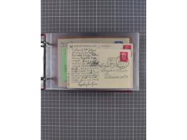 1914/37, Sammlung Flaggenstempel “DASP HAMBURG-NEW YORK” mit 50 Briefen, Karten und GSK, dabei drei R-Briefe und frühe Flagge