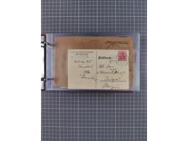 1914/37, Sammlung Flaggenstempel “DASP HAMBURG-NEW YORK” mit 50 Briefen, Karten und GSK, dabei drei R-Briefe und frühe Flagge