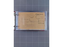 1914/37, Sammlung Flaggenstempel “DASP HAMBURG-NEW YORK” mit 50 Briefen, Karten und GSK, dabei drei R-Briefe und frühe Flagge