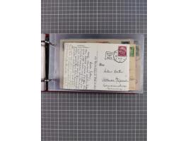 1914/37, Sammlung Flaggenstempel “DASP HAMBURG-NEW YORK” mit 50 Briefen, Karten und GSK, dabei drei R-Briefe und frühe Flagge