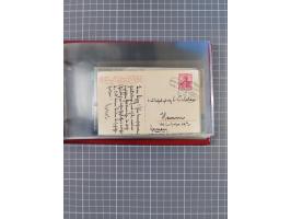 1914/37, Sammlung Flaggenstempel “DASP HAMBURG-NEW YORK” mit 50 Briefen, Karten und GSK, dabei drei R-Briefe und frühe Flagge