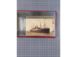 1914/37, Sammlung Flaggenstempel “DASP HAMBURG-NEW YORK” mit 50 Briefen, Karten und GSK, dabei drei R-Briefe und frühe Flagge