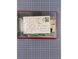 1914/37, Sammlung Flaggenstempel “DASP HAMBURG-NEW YORK” mit 50 Briefen, Karten und GSK, dabei drei R-Briefe und frühe Flagge