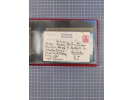 1914/37, Sammlung Flaggenstempel “DASP HAMBURG-NEW YORK” mit 50 Briefen, Karten und GSK, dabei drei R-Briefe und frühe Flagge