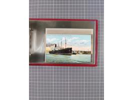 1914/37, Sammlung Flaggenstempel “DASP HAMBURG-NEW YORK” mit 50 Briefen, Karten und GSK, dabei drei R-Briefe und frühe Flagge