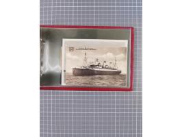 1914/37, Sammlung Flaggenstempel “DASP HAMBURG-NEW YORK” mit 50 Briefen, Karten und GSK, dabei drei R-Briefe und frühe Flagge