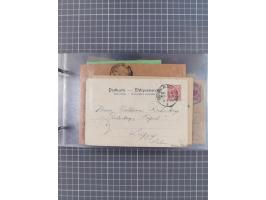 1892/1913, Sammlung “DASP HAMBURG-NEW YORK a-e” mit ca. 60 Briefen, Karten und GSK, dabei u.a. R-GSK an Dahlmann und einige B