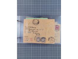 1892/1913, Sammlung “DASP HAMBURG-NEW YORK a-e” mit ca. 60 Briefen, Karten und GSK, dabei u.a. R-GSK an Dahlmann und einige B