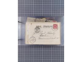 1892/1913, Sammlung “DASP HAMBURG-NEW YORK a-e” mit ca. 60 Briefen, Karten und GSK, dabei u.a. R-GSK an Dahlmann und einige B