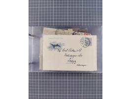 1892/1913, Sammlung “DASP HAMBURG-NEW YORK a-e” mit ca. 60 Briefen, Karten und GSK, dabei u.a. R-GSK an Dahlmann und einige B